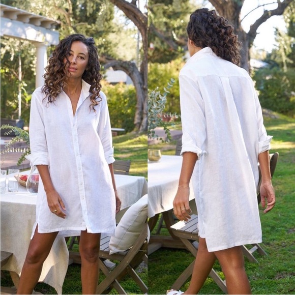 Frank & Eileen Dresses & Skirts - FRANK & EILEEN "HUNTER" LINEN SHIRT DRESS LARGE